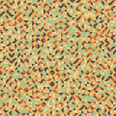 Soyut geometrik dikişsiz desen, üretken hesaplama sanatı çizimi