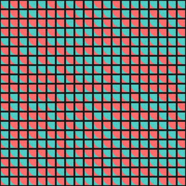 Çeyrek çizimi tekrarlayan soyut geometrik