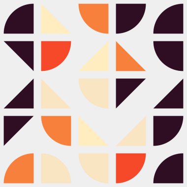 Soyut renk geometrik mozaik desen üretici hesaplama sanatı illüstrasyonu, fayans renk parçalarının taklit edilmesi