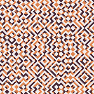 Soyut geometrik dikişsiz desen, üretken hesaplama sanatı çizimi