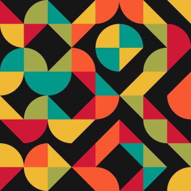 Soyut Geometrik Desen üretken hesaplama sanatı çizimi