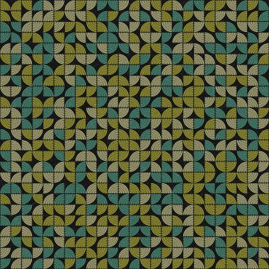 Soyut Geometrik Desen üretken hesaplama sanatı çizimi