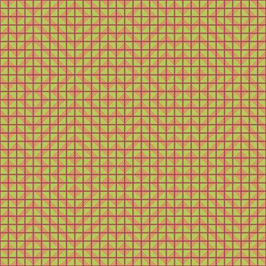 Soyut renk geometrik mozaik desen üretici hesaplama sanatı illüstrasyonu, fayans renk parçalarının taklit edilmesi