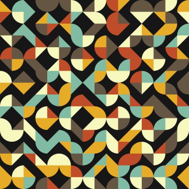 Soyut Geometrik Desen üretken hesaplama sanatı çizimi