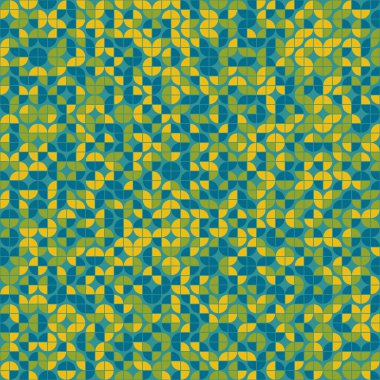 Soyut geometrik dikişsiz desen, üretken hesaplama sanatı çizimi