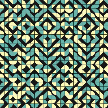 Soyut Geometrik Desen üretken hesaplama sanatı çizimi