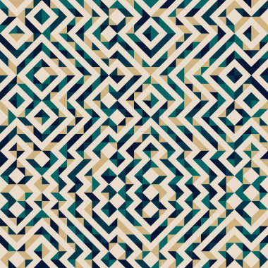 Soyut Geometrik Desen üretken hesaplama sanatı çizimi