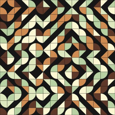 Soyut Geometrik Desen üretken hesaplama sanatı çizimi