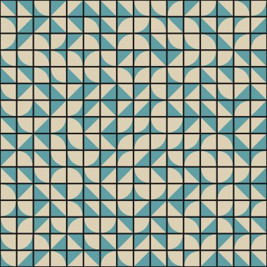 Soyut Geometrik Desen üretken hesaplama sanatı çizimi