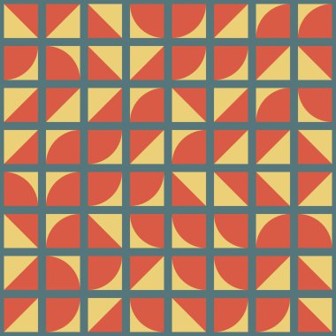 Soyut Geometrik Desen üretken hesaplama sanatı çizimi