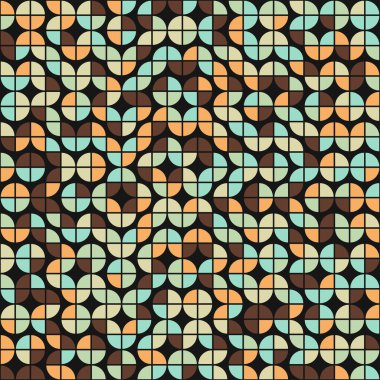 Soyut Geometrik Desen üretken hesaplama sanatı çizimi