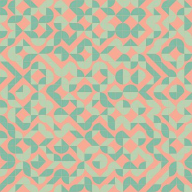 Soyut geometrik dikişsiz desen, üretken hesaplama sanatı çizimi