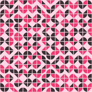 Soyut geometrik dikişsiz desen, üretken hesaplama sanatı çizimi