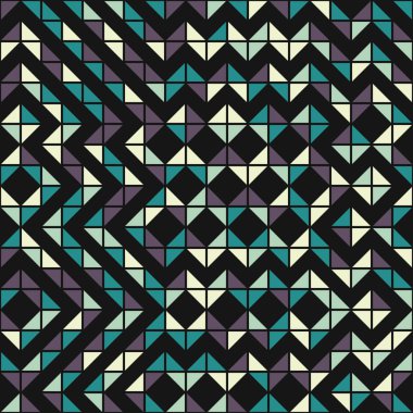 Soyut Geometrik Desen üretken hesaplama sanatı çizimi