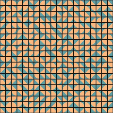 Soyut Geometrik Desen üretken hesaplama sanatı çizimi