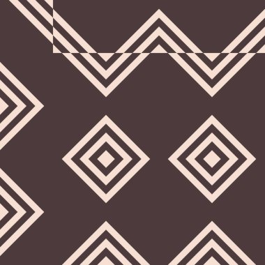 Soyut geometrik dikişsiz desen, üretken hesaplama sanatı çizimi