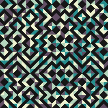 Soyut Geometrik Desen üretken hesaplama sanatı çizimi