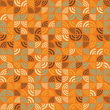 Çeyrek çizimi tekrarlayan soyut geometrik