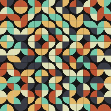 Soyut Geometrik Desen üretken hesaplama sanatı çizimi