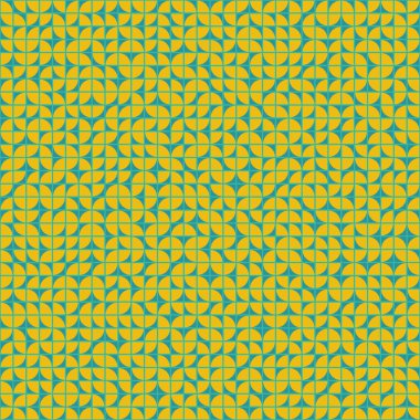 Soyut Geometrik Desen, üretken hesaplama sanatı çizimi 