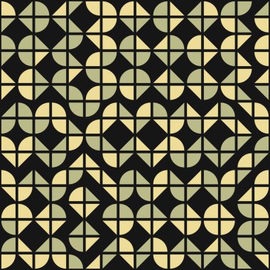 Soyut geometrik dikişsiz desen, üretken hesaplama sanatı çizimi