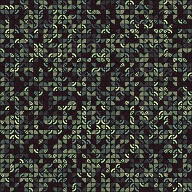 Soyut Geometrik Desen üretken hesaplama sanatı çizimi