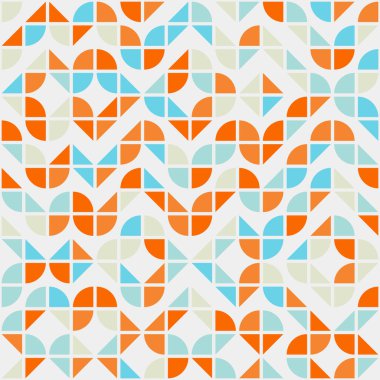 Soyut geometrik dikişsiz desen, üretken hesaplama sanatı çizimi