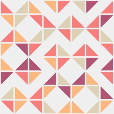 Soyut geometrik dikişsiz desen, üretken hesaplama sanatı çizimi