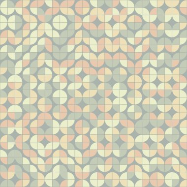 Soyut geometrik dikişsiz desen, üretken hesaplama sanatı çizimi