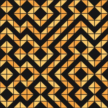 Soyut geometrik dikişsiz desen, üretken hesaplama sanatı çizimi