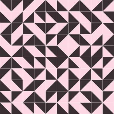 Soyut Geometrik Desen, üretken hesaplama sanatı çizimi 