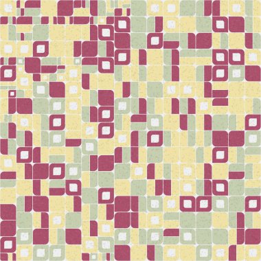 Soyut Geometrik Desen üretken hesaplama sanatı çizimi