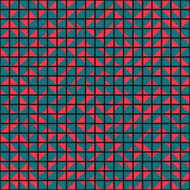 Soyut Geometrik Desen üretken hesaplama sanatı çizimi