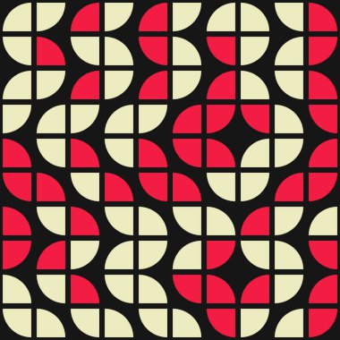 Soyut geometrik dikişsiz desen, üretken hesaplama sanatı çizimi