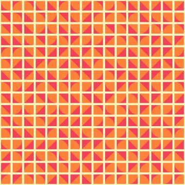 Soyut Geometrik Desen üretken hesaplama sanatı çizimi