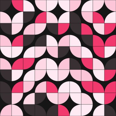 Soyut geometrik dikişsiz desen, üretken hesaplama sanatı çizimi