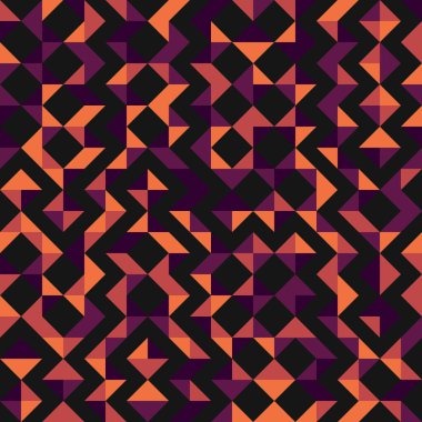 Soyut geometrik dikişsiz desen, üretken hesaplama sanatı çizimi