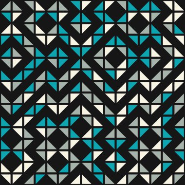 Soyut geometrik dikişsiz desen, üretken hesaplama sanatı çizimi