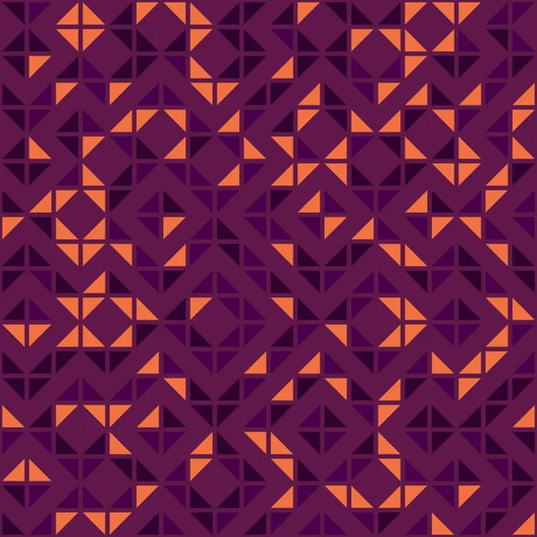 Abstrakt Geometriskt Sömlöst Mönster Generativ Beräkningskonst Illustration — Stock vektor