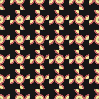 Soyut Geometrik Desen üretken hesaplama sanatı çizimi