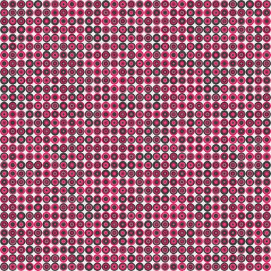 Soyut Geometrik Desen, üretken hesaplama sanatı çizimi 