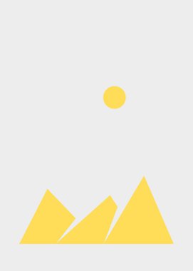 Geometric mountains silhouette, landscape art illustration 