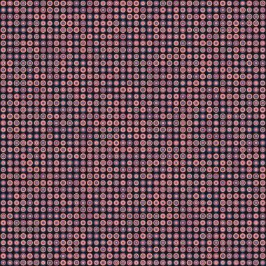 Soyut Geometrik Desen, üretken hesaplama sanatı çizimi 