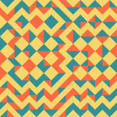 Soyut Geometrik Desen üretken hesaplama sanatı çizimi