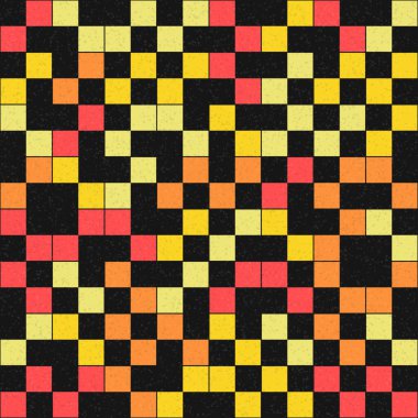 Soyut Geometrik Desen üretken hesaplama sanatı çizimi