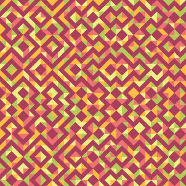 Soyut Geometrik Desen, üretken hesaplama sanatı çizimi 