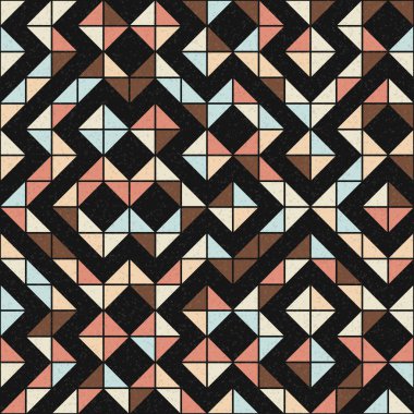 Soyut Geometrik Desen üretken hesaplama sanatı çizimi