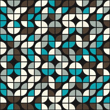 Soyut Geometrik Desen üretken hesaplama sanatı çizimi