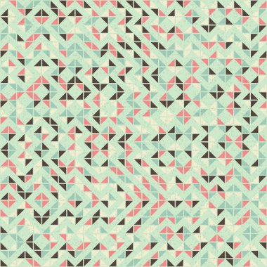 Soyut Geometrik Desen üretken hesaplama sanatı çizimi