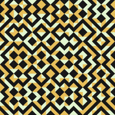 Soyut Geometrik Desen, üretken hesaplama sanatı çizimi 